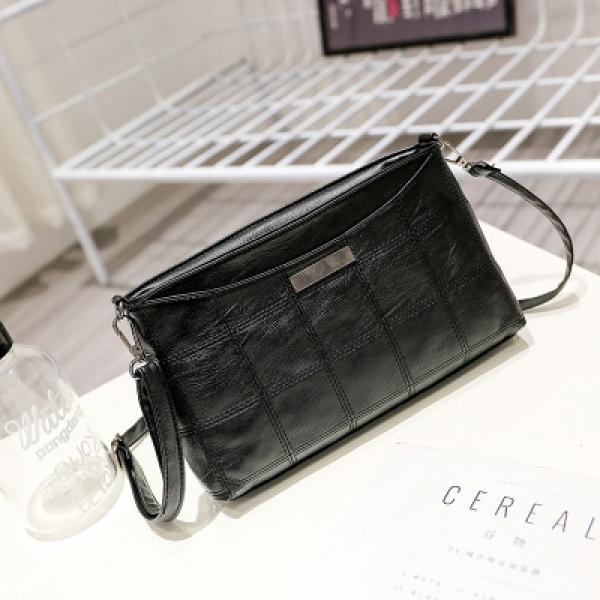 Plaid Shoulder Bag for Women PU Square Ladies Bag Brands Lady Handbag