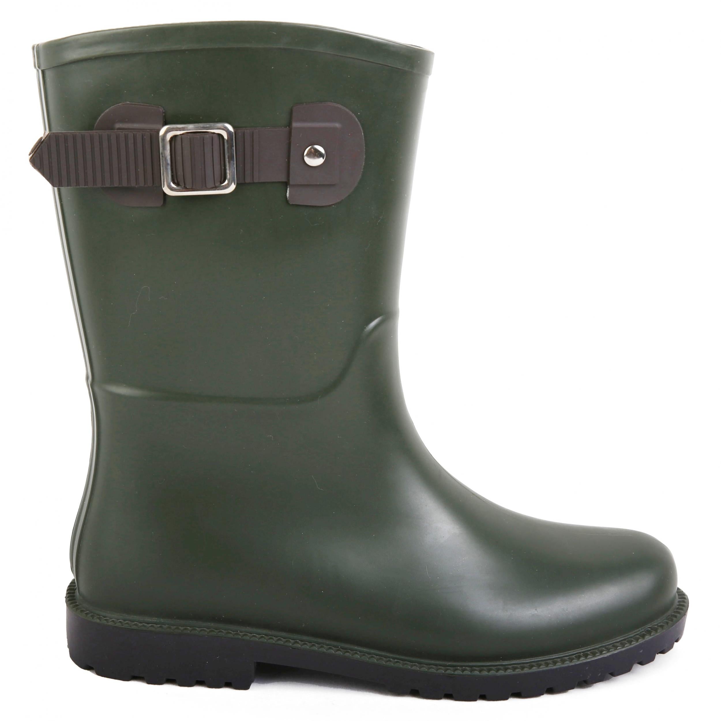 PVC Buckle Decor Non Slip Rain Boots Waterproof Lightweight Garden Beach Shoes