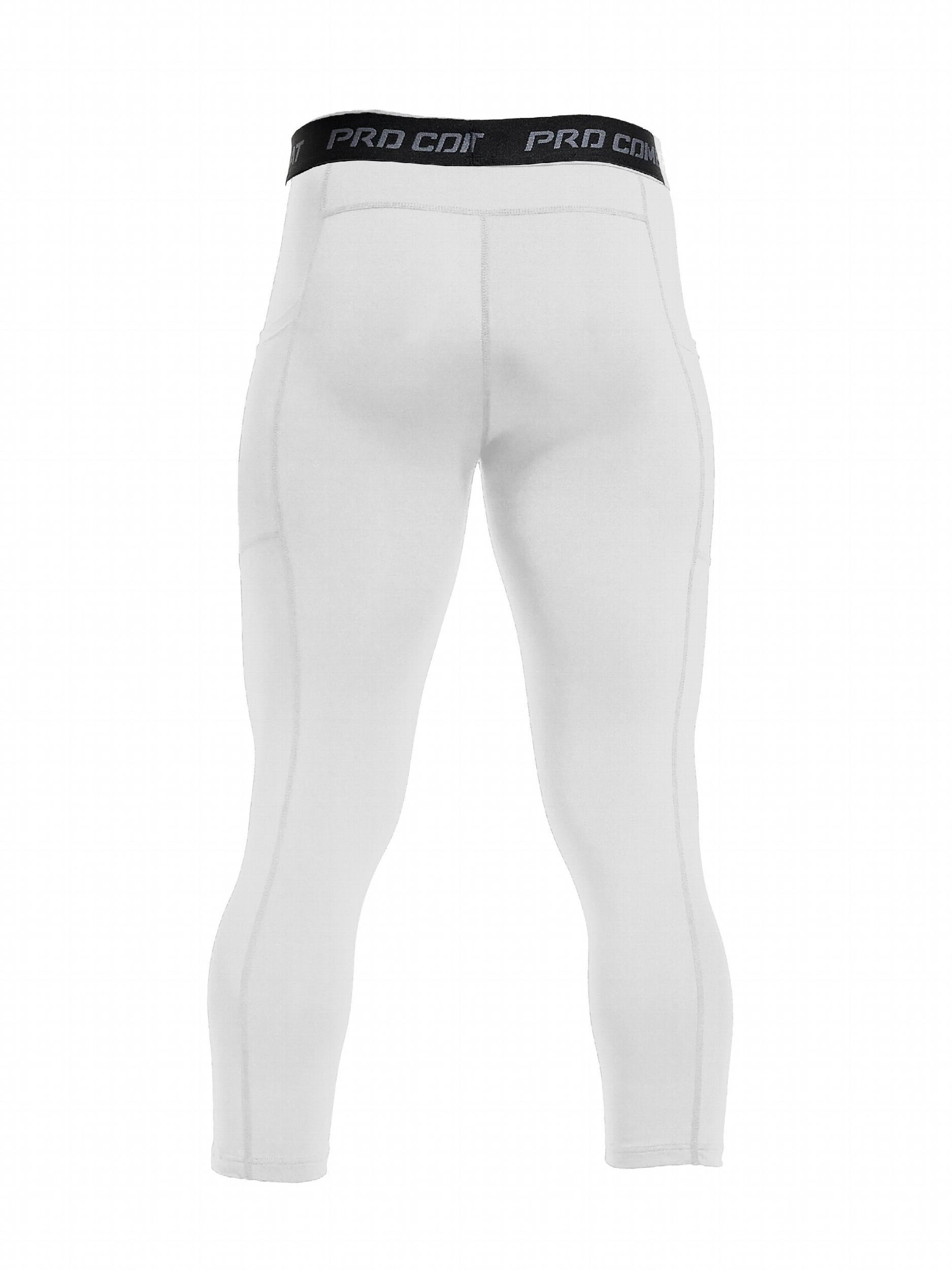 Men's Solid Pocket Leggings Active Quick Drying Sports Compression Pants