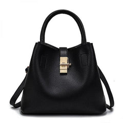 2022 Women's PU Leather Shoulder Bag Solid Mother-in-Law Bag