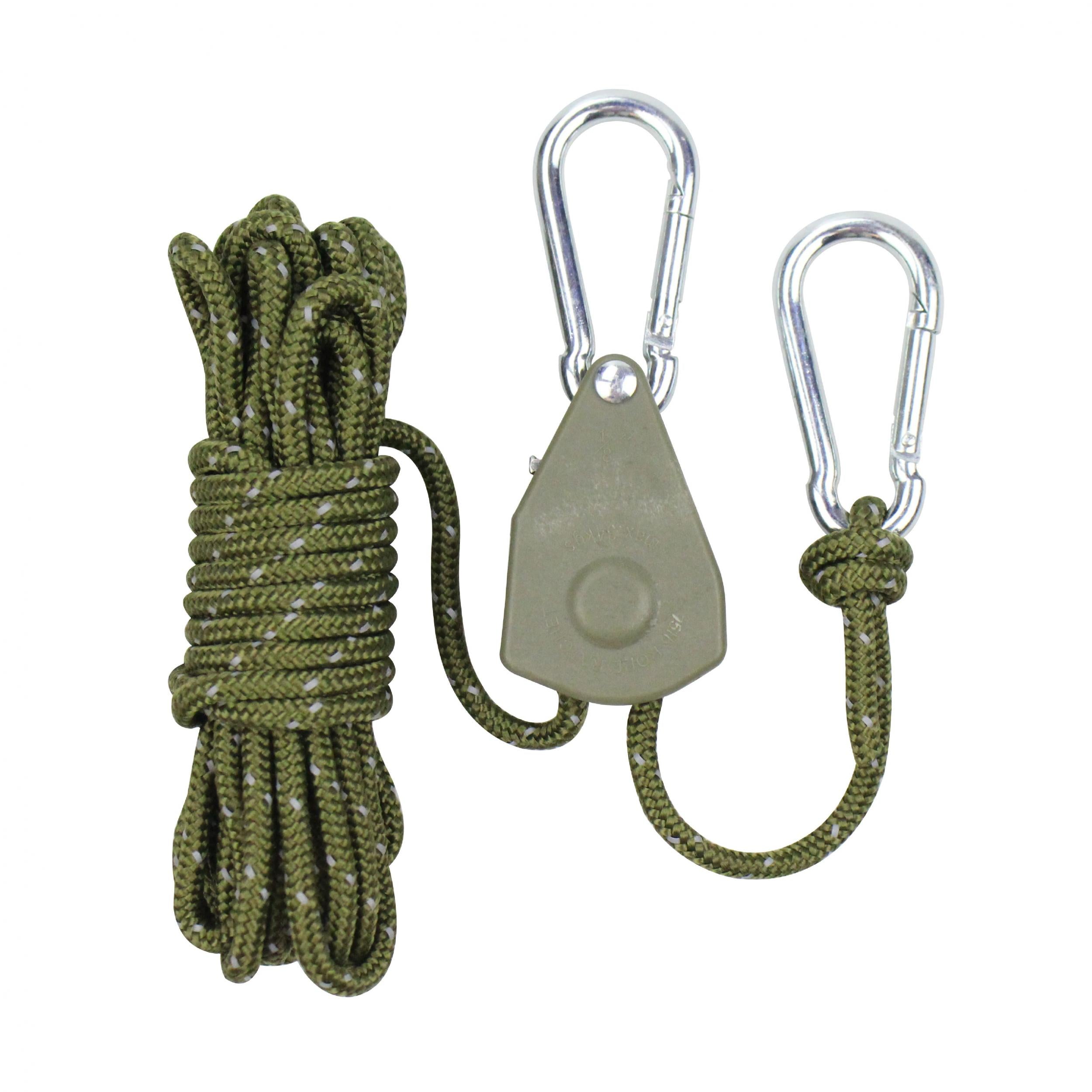 Outdoor Camping Canopy Wind Rope With Pulley Reflective Tent Rope