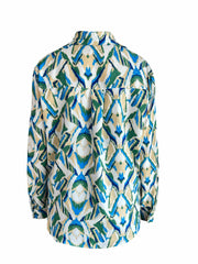  Allover Print Long Sleeve Button Up Shirt