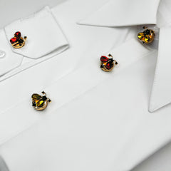 2pcs Insect Shirt Decorative Buttons for Men and Women