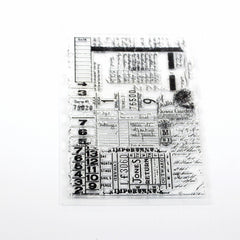 Alphabet Number DIY Silicone Transparent Stamp