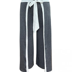  Wide Leg Pants with Layered Bow Knot Detail