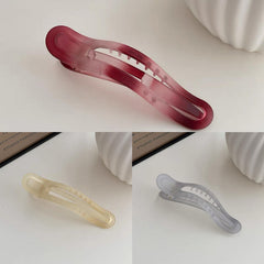 3pcs Amber Frosted Hair Claw Clip Non Slip Grip Hair Jaw Clip