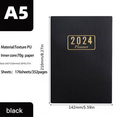 A5 Daily Planner Notebook Time Management Calendar Plus Monthly Index Sticke