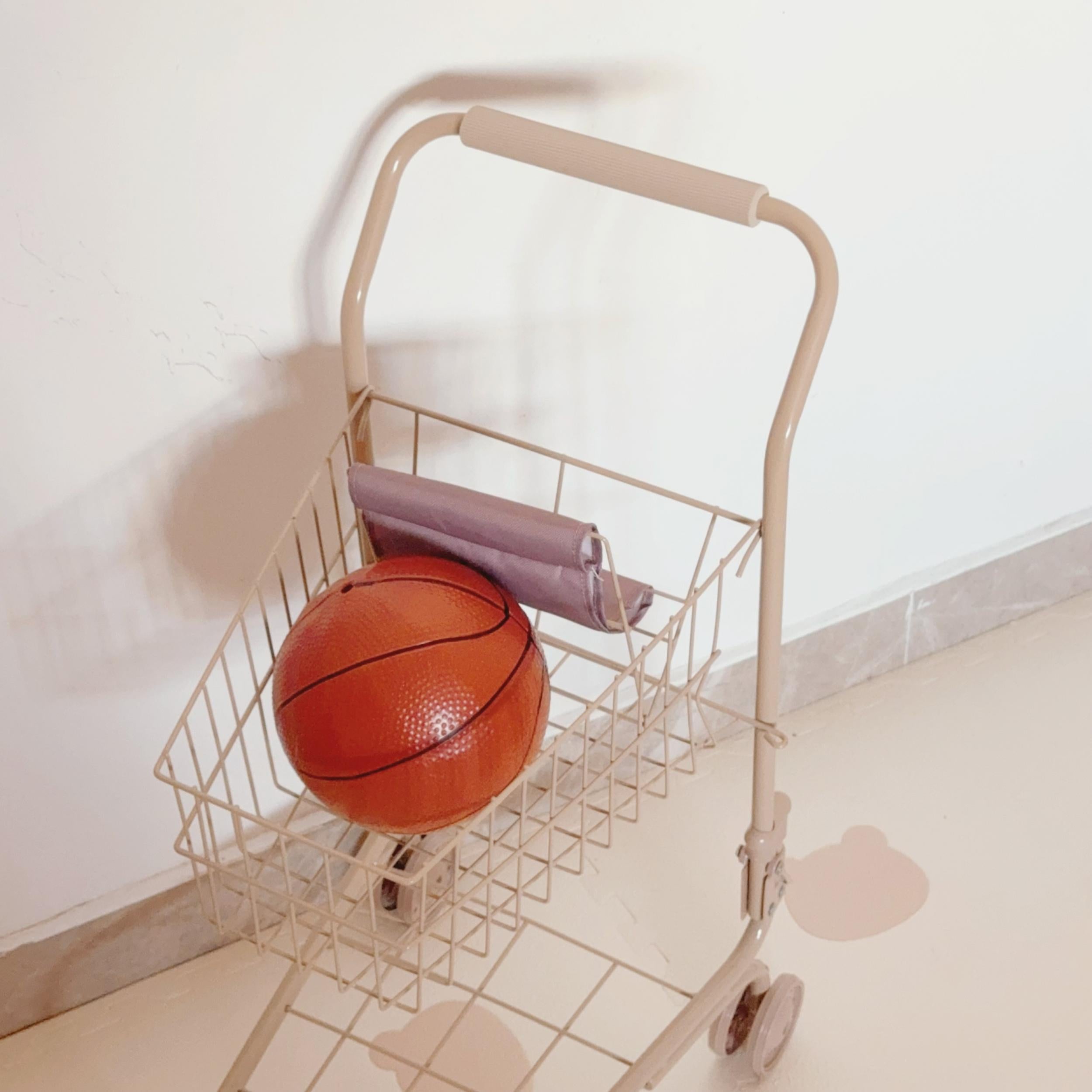 Doll Stroller with Storage Bag Toy for Dolls Shopping Cart Play House Toy