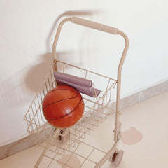 Doll Stroller with Storage Bag Toy for Dolls Shopping Cart Play House Toy