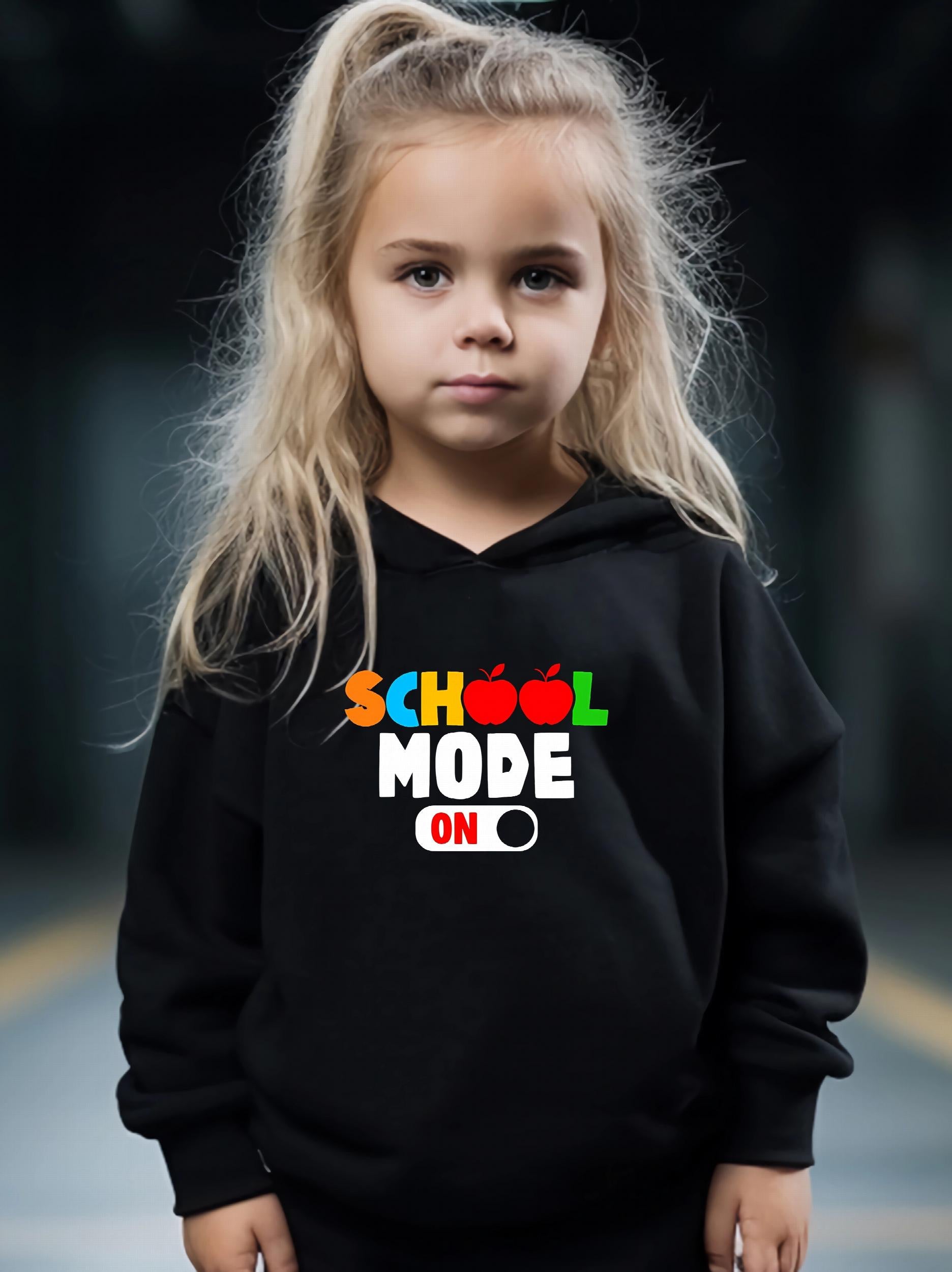 Girls School Mode Hooded Sweatshirt & Sweatpants Set