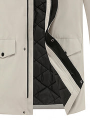 Men's Warm Flap Pocket Stand Collar Jacket