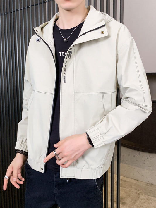 Men's Casual Zip Up Jacket Coat For Spring Fall