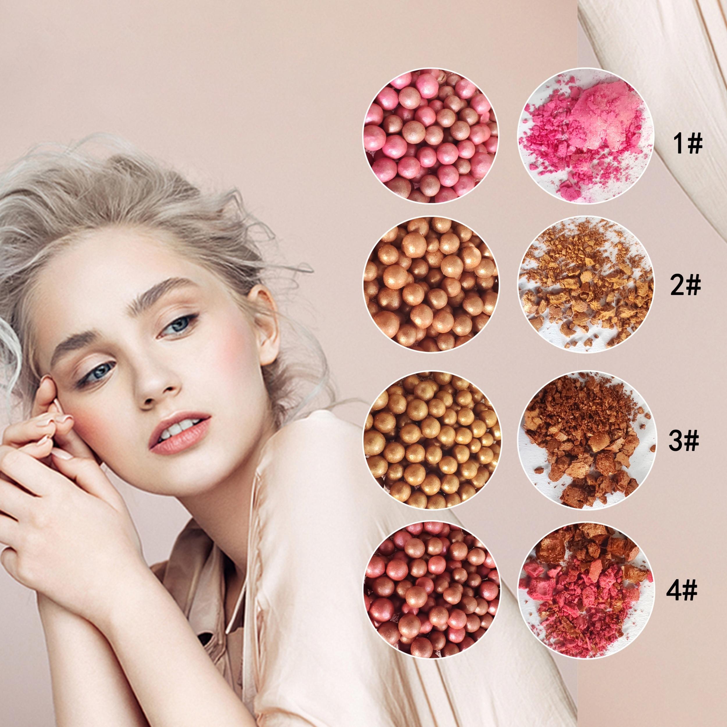 4 Colors Blusher Ball Matte Makeup Long Lasting Lightweight Natural Nude Makeup