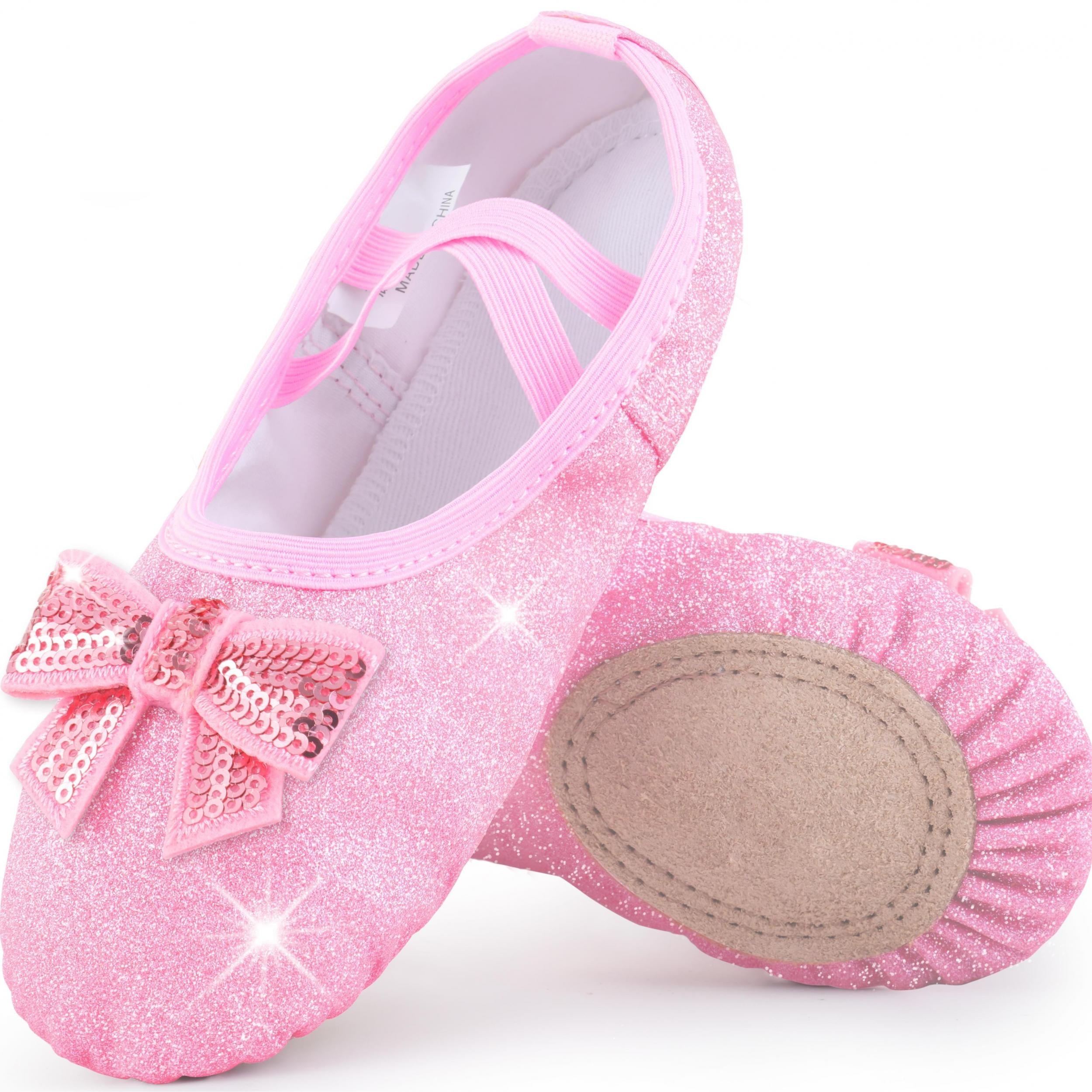 Soft & Breathable Ballet Shoes For Girls & Toddlers With Bow Knot