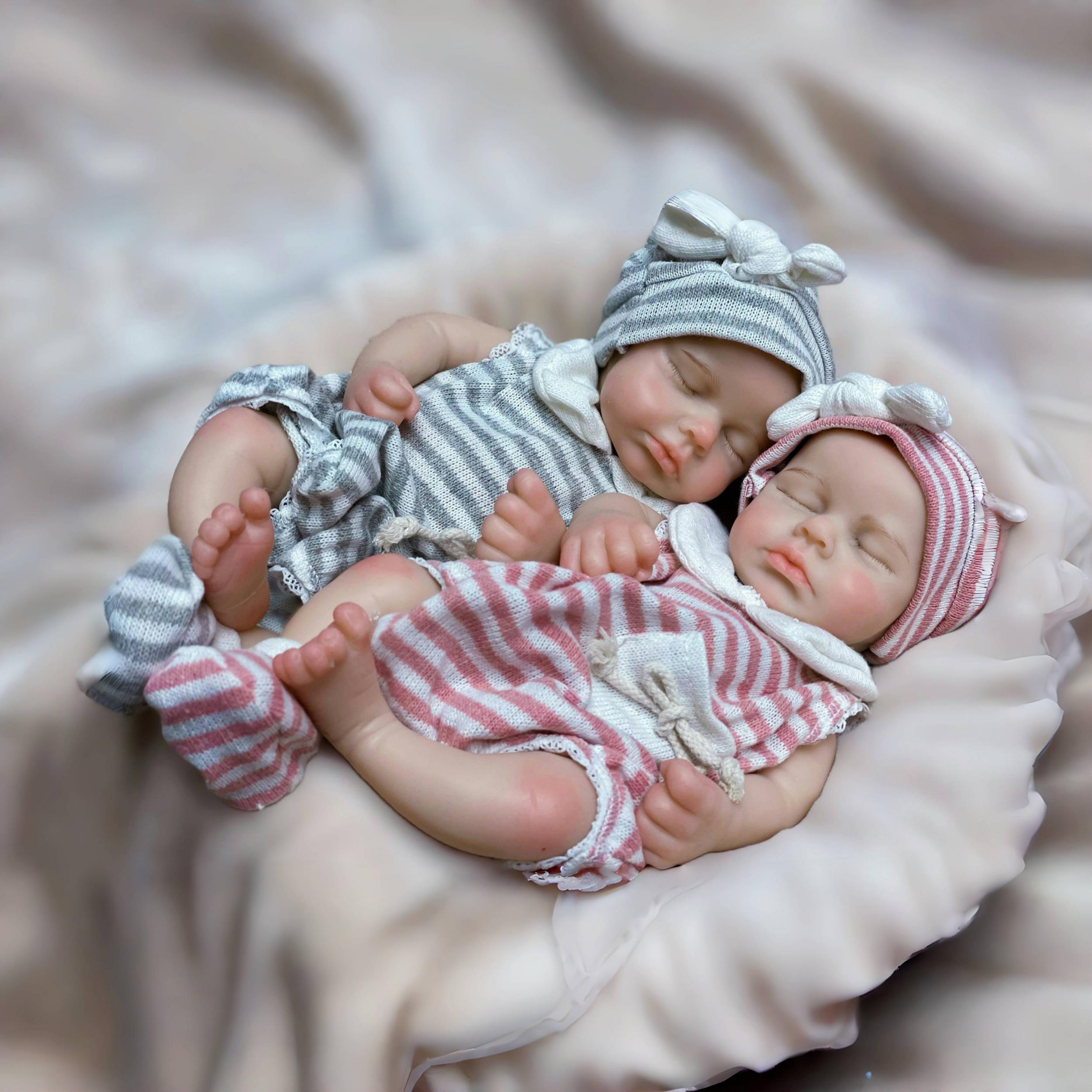 32cm Silicone Reborn Dolls Soft Full Body Open Mouth