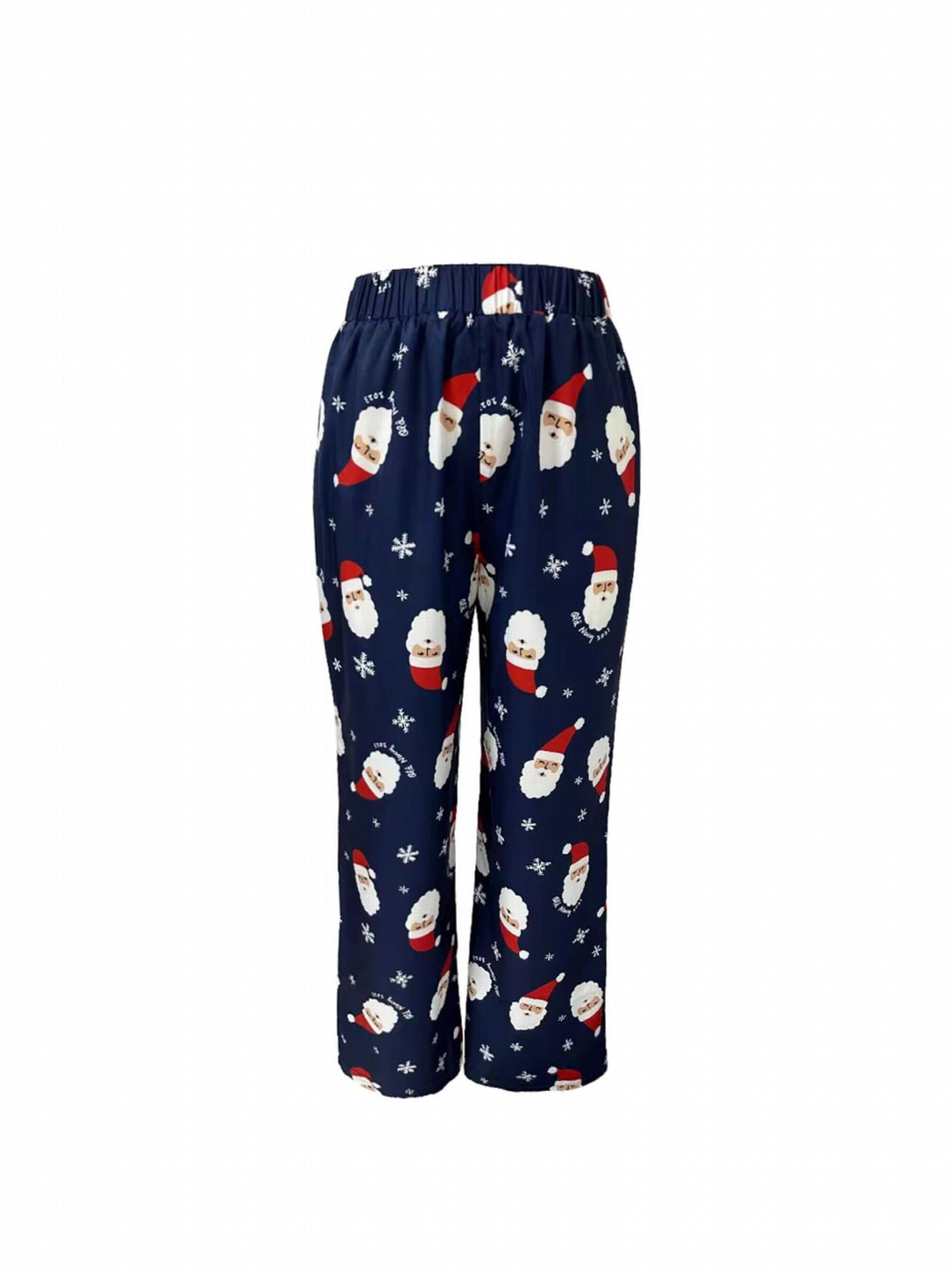 Christmas Lounge Set Long Sleeve Top & Pants Women's Sleepwear