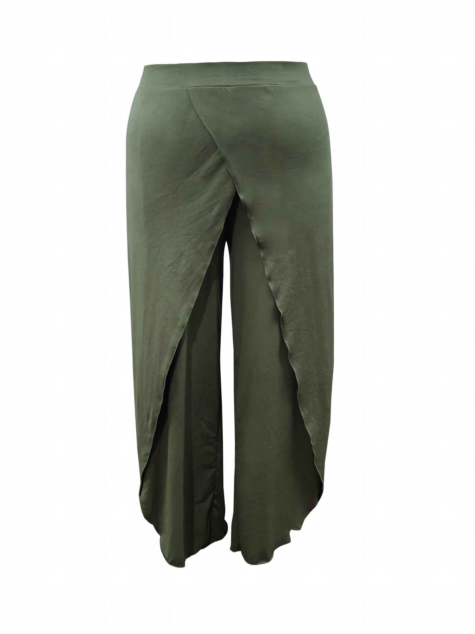  High Rise Wide Leg Pants