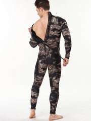3mm Men's Skinny Fit Tie Dye Long Sleeve Diving Suit