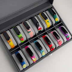 12pcs Fruit LED Touch Screen Sports Watch Colorful PVC Strap Lightweight