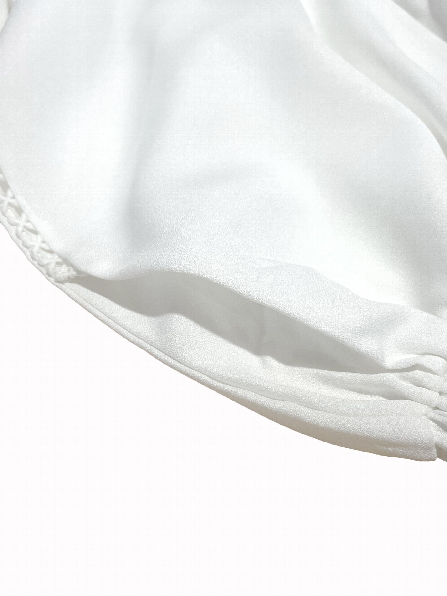  Drawstring Eyelet Embroidered High Rise Elastic Pants