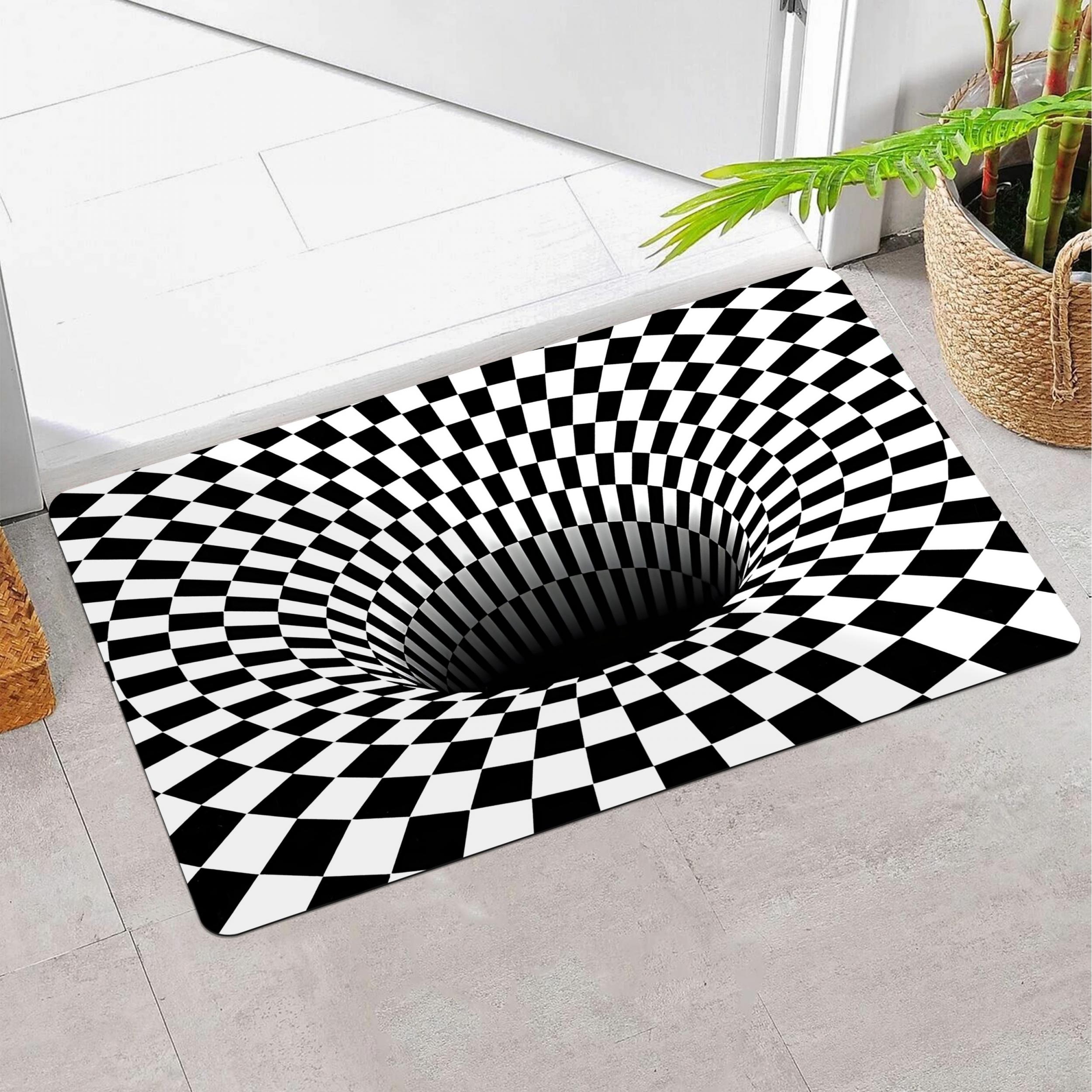3D Geometric Optical Front Door Floor Mat