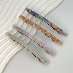 4pcs Long Barrette Style Hair Clip For Ponytail Holder Women Girls Hair Clip