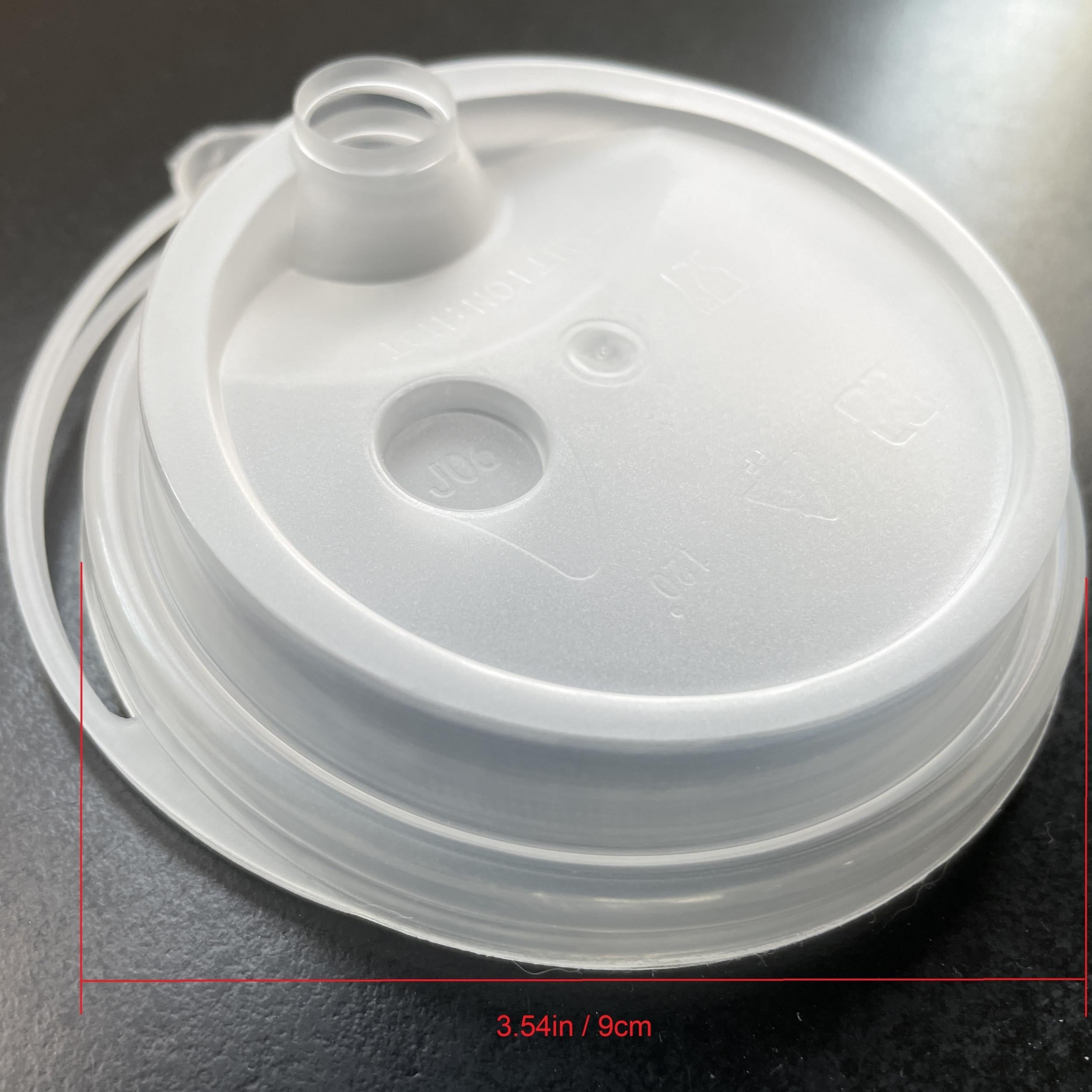 1000pcs Leak Proof Milk Tea Cup Lids 3 54in for Juice Drink Packaging