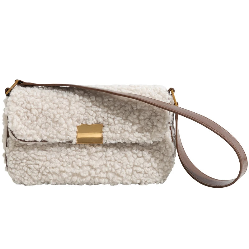 Faux Fur Women's Shoulder Bag Winter Handbag