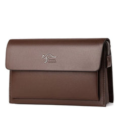Leather Wallet Men Coded Lock Clutch Anti-theft Business Portemonnee