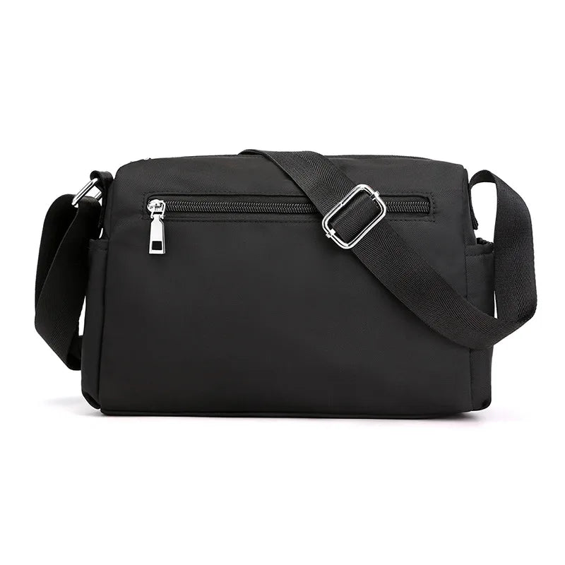 Women's Shoulder Bags Splicing Waterproof Nylon Messenger Bag