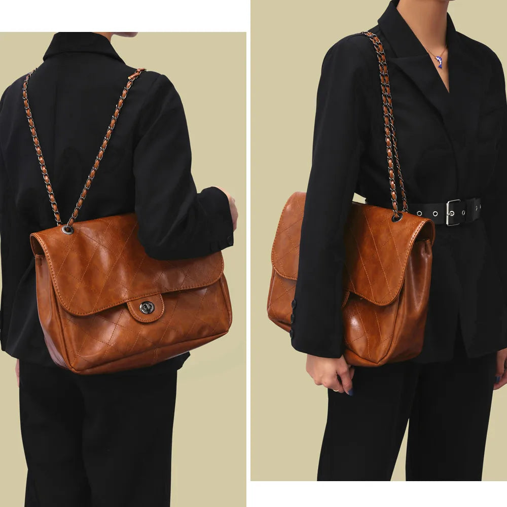 Women's PU Leather Tote Bag Handbag