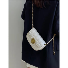 Women's Bead Rhombus Chain Small Square Bag