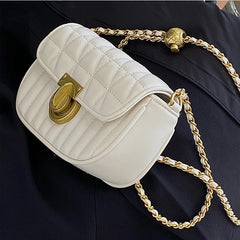 Women's Bead Rhombus Chain Small Square Bag