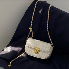 Women's Bead Rhombus Chain Small Square Bag