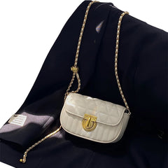 Women's Bead Rhombus Chain Small Square Bag