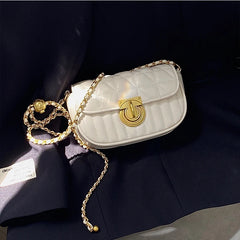 Women's Bead Rhombus Chain Small Square Bag
