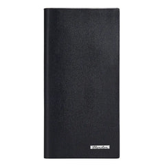 Slim Long Thin Men's Wallet Natural Leather Male Purse Clutch