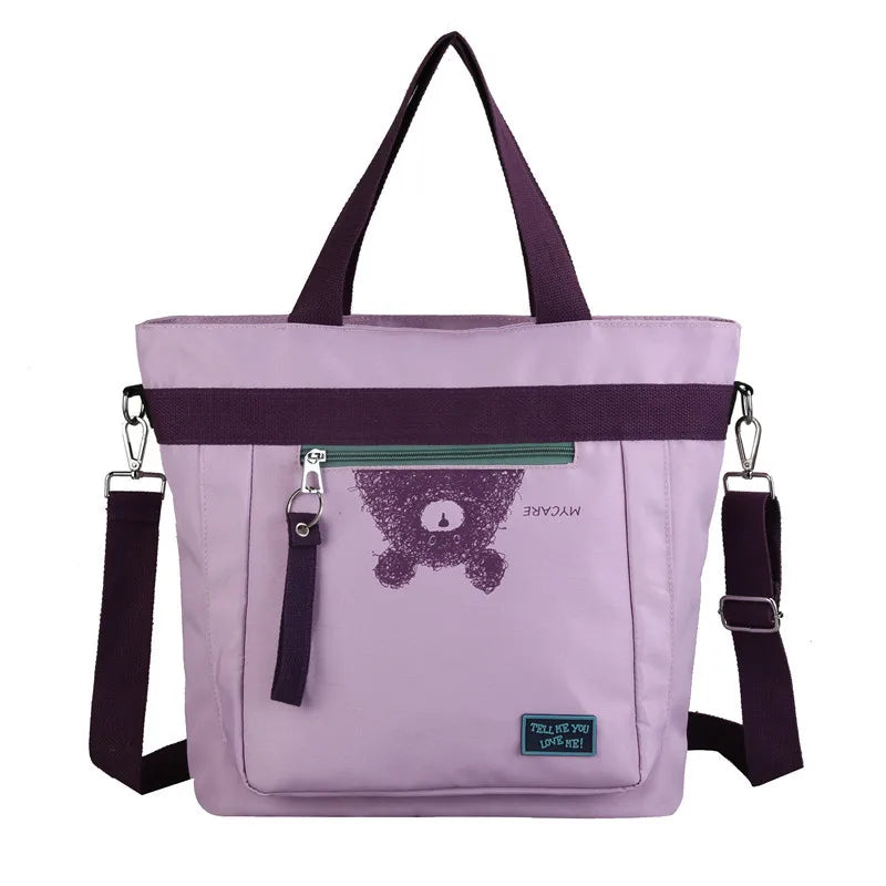 Canvas Shoulder Bag Large Capacity Women Handbag