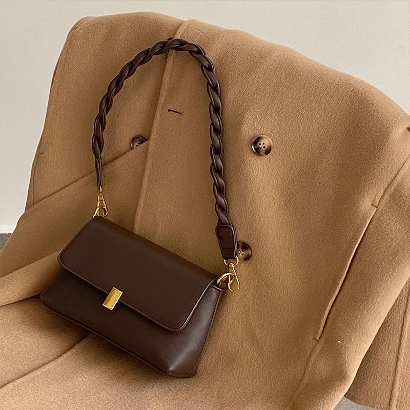Luxury Handbag Women's French Bag Small Square Messenger Bag
