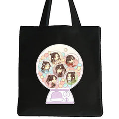 Tian Guan Ci Fu Anime Print Canvas Tote Bag Female Shopper Book Bags