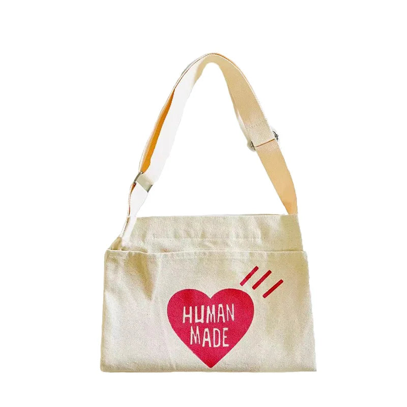 Vintage Heart Canvas Travel Bag