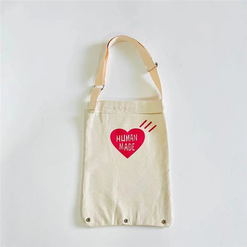 Vintage Heart Canvas Travel Bag