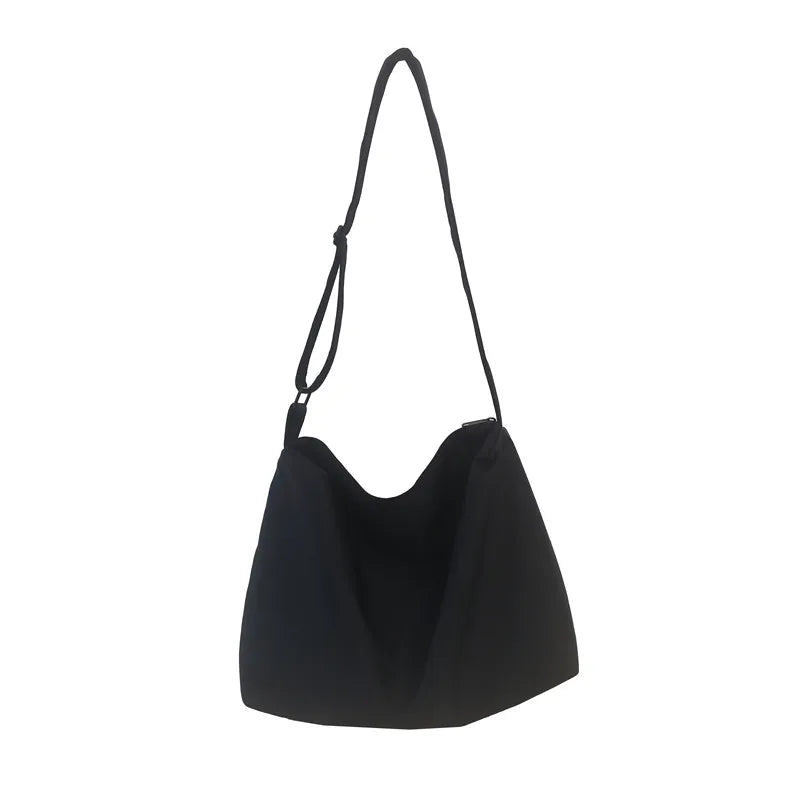 Unisex Nylon Shoulder Bag, Large Capacity Crossbody Wallet for Men and Women