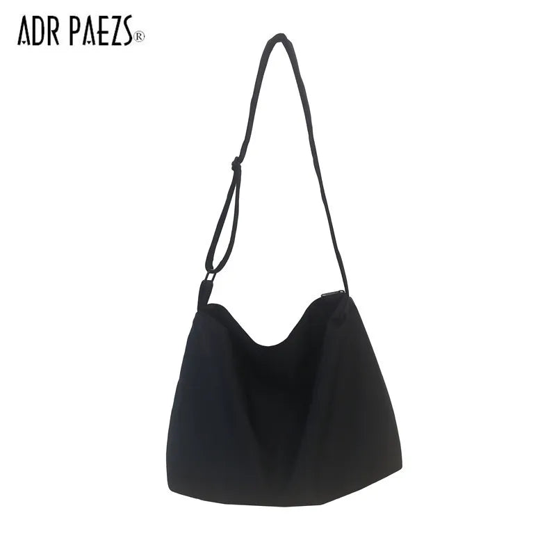 Unisex Nylon Shoulder Bag, Large Capacity Crossbody Wallet for Men and Women