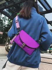 Versatile Hip Hop Messenger Bag Multicolor Outdoor Backpack