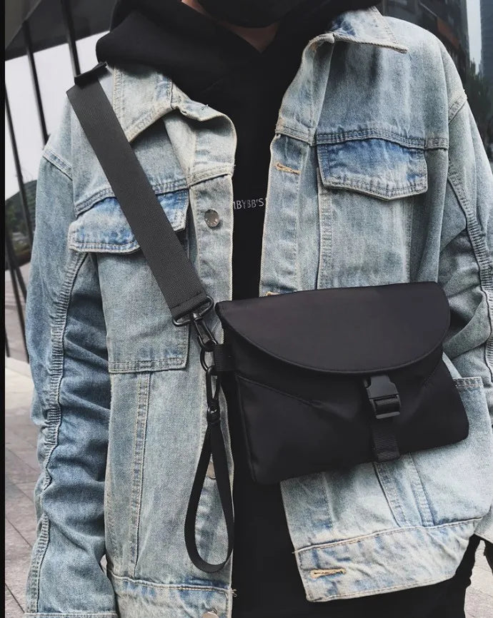 Versatile Hip Hop Messenger Bag Multicolor Outdoor Backpack