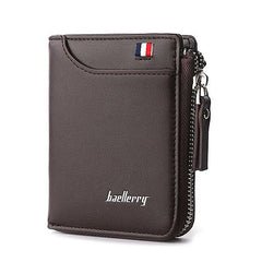 Mens Short Casual Wallet Zipper Coins Bag