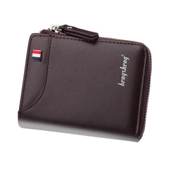 Mens Short Casual Wallet Zipper Coins Bag