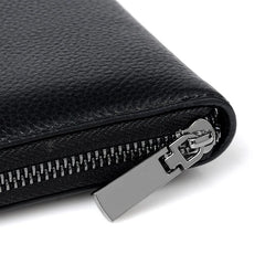 Men's Leather Clutch Wallet, Billeteras para Hombre