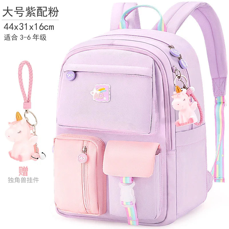 Waterproof Girls School Backpack Orthopedic Kids Mochila